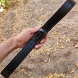 کمربند چرم طبیعی مردانه تک لایه گاوی با سگک پلاکی KG35PA8