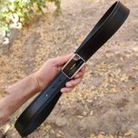 کمربند چرم طبیعی مردانه تک لایه گاوی با سگک پلاکی KG35PA2