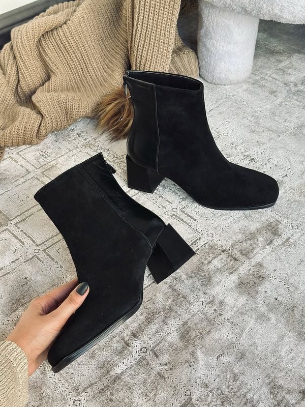 نیم بوت مخملی