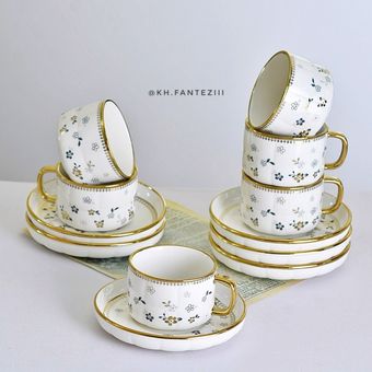 کپ و زیر کپ گلدار