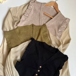 شومیز بافت آستین تور وارداتی