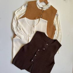 وست بافت موهر دکمه مرواریدی وارداتی