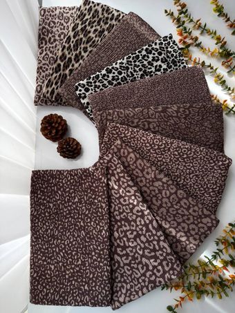 شال برشکا لمه دار پلنگی