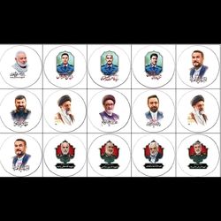 پیکسل 12 عددی سنجاقی طرح شهدای خدمت
