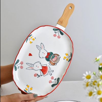 تابه بیضی دسته بامبو کد 501.75