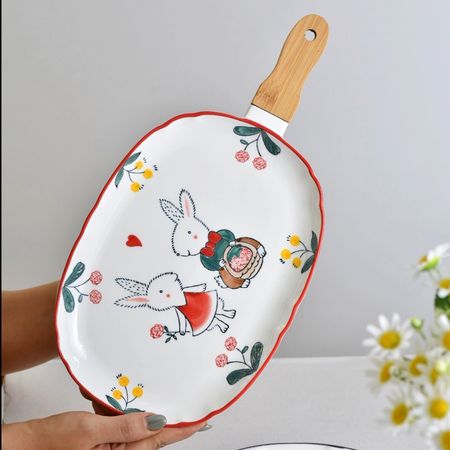 تابه بیضی دسته بامبو کد 501.75