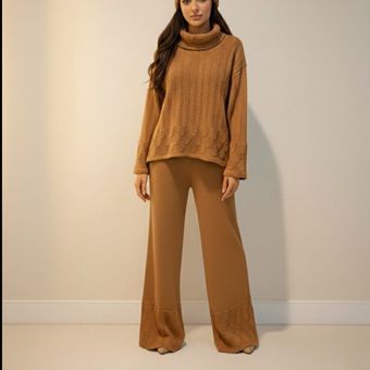 ست بلوز و شلوار بافت