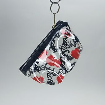 آویز و جاسوئیچی کیف شفاف طرح LOVE