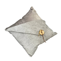 کاور کوسن دکمه حصیر بافت