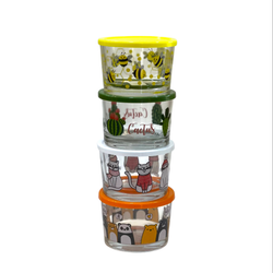 ظرف شیشه ای درب دار کد 0639