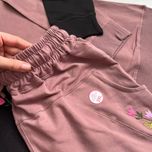 بلوز و شلوار دورس پنبه گلدوزی شده