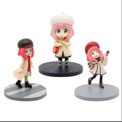 فیگور آنیا فورجر از انیمه اسپای ایکس فمیلی Anya Forger Spy family کد:SPICE3 ارتفاع : 14_12 cm پک 3 عددی