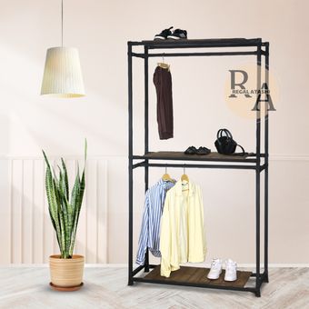 رگال دوآویز سه طبقه چوب