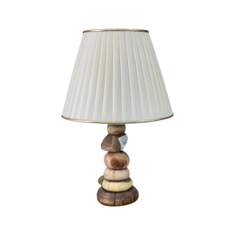 آباژور چوبی هفت سنگ دست تراش