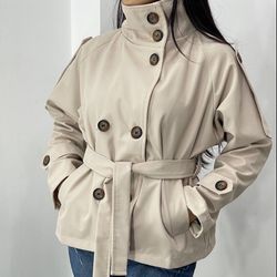 ✅️بارونی برشکا یقه سه دکمه