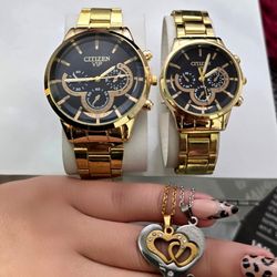 ست ساعت زنانه ومردانه ودستبند