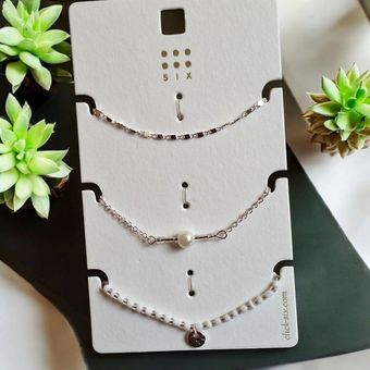 پک دستبند نقره ای کد S59