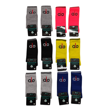 جوراب ساق بلند آلو میکس رنگی جین 12تایی کد12203800