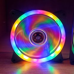 فن کیس 12 در 12 چراغ دار RGB مدل TCFAN1