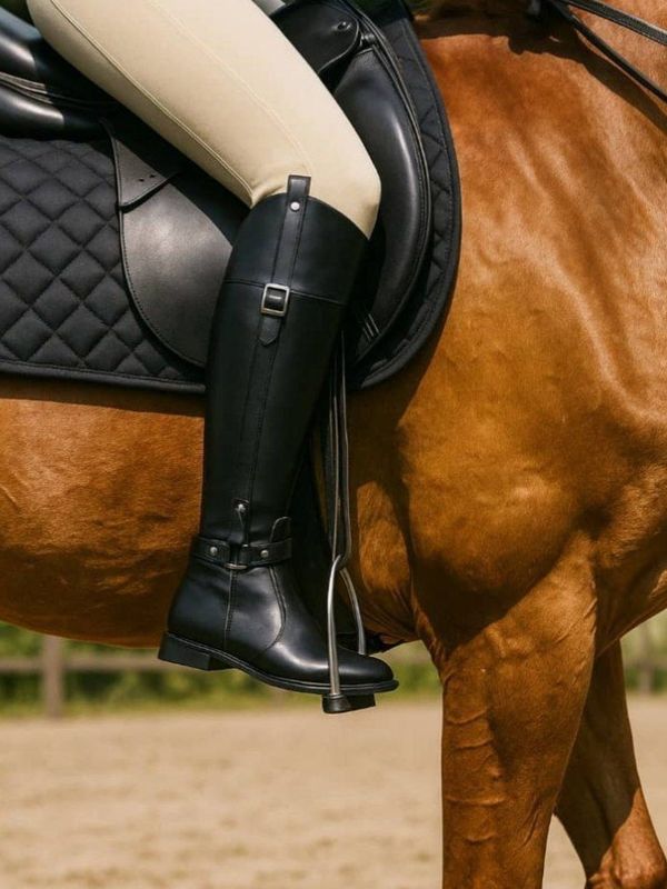 بوت بلند بغل زیپ سگکدار