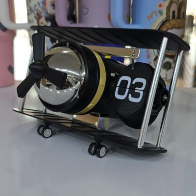 ساعت ورقه ای طرح هواپیما رنگ مشکی