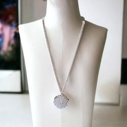 گردنبند نقره ای کد G132