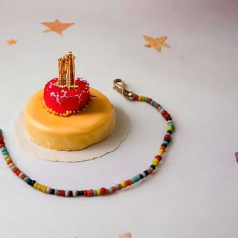 پابند منجوق منجوق رنگی کد P164