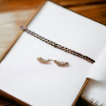 گوشواره نقره ای ear climber  کد P142