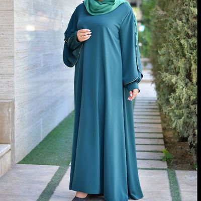 مانتو عبایی توران سبز