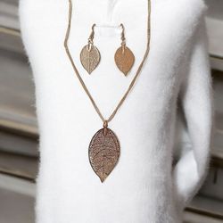 نیمست طلایی طرح برگ کد K200