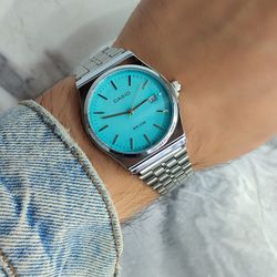 ساعت مچی کاسیو گادفادر بند استیل صفحه ابی