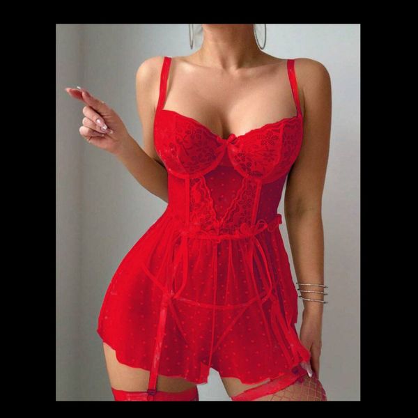 لباس خواب خالدار جورابدار فنردار کد 8028