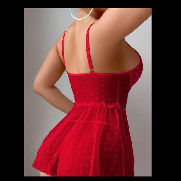 لباس خواب خالدار جورابدار فنردار کد 8028