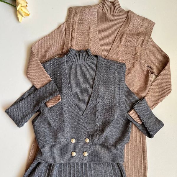 پیراهن و ژیله بافت زنانه وارداتی