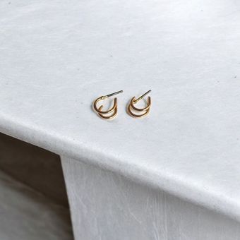 گوشواره میخی آبکاری طلا کد K222