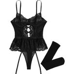 بادی فانتزی فنردار به همراه جوراب کد :2036