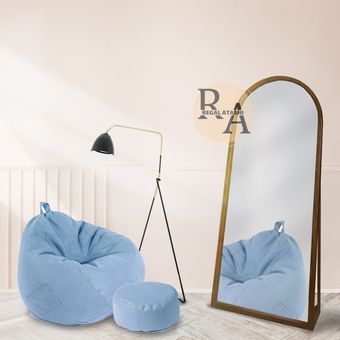 آیینه گنبدی پایه دار چوبی