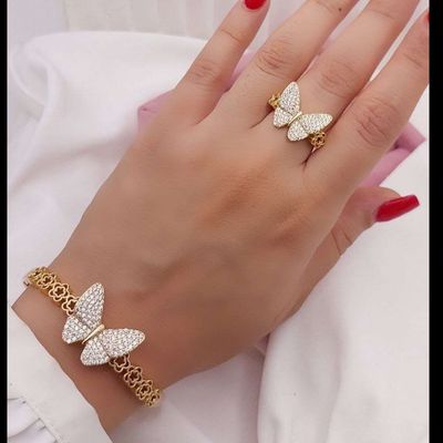دستبند انگشتر پروانه