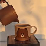 قوری و ماگ خرس قهوه ای