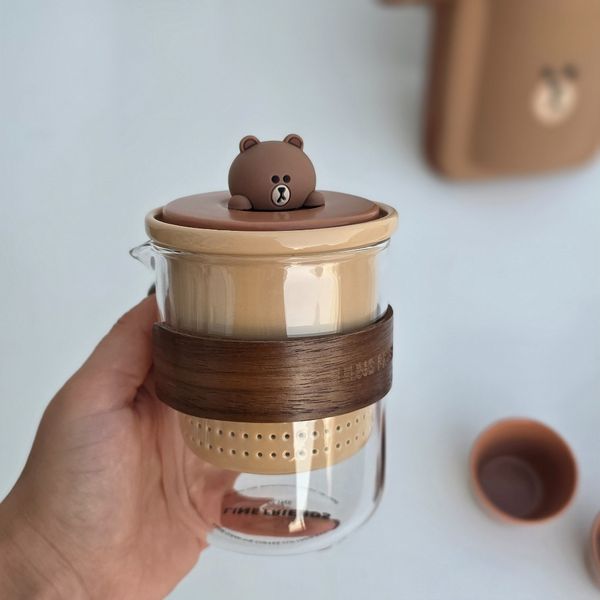 ست دمنوش 5 تکه خرسی