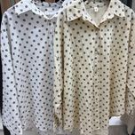 شومیز گلدار وارداتی نخی با کیفیت عالی