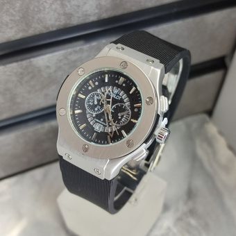 ساعت هابلوت زنانه بند  puبا قفل کلیپسی