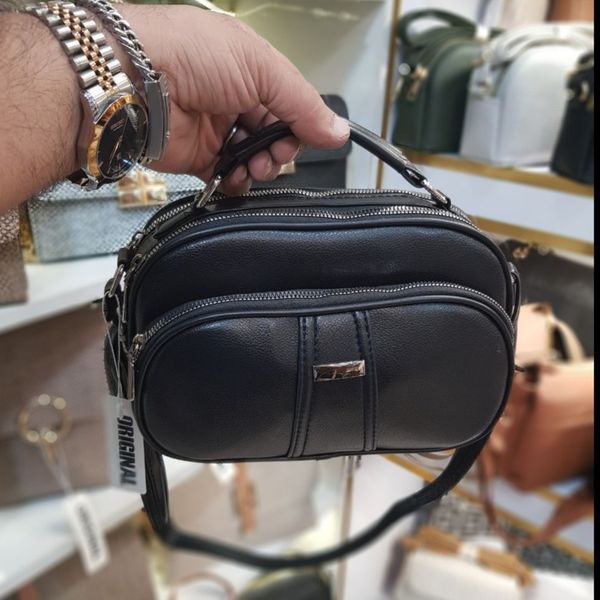 کیف دوشی و دستی زنانه چرم صنعتی شرانگ ریز کد 1787 | کیف شیک و کاربردی زنانه