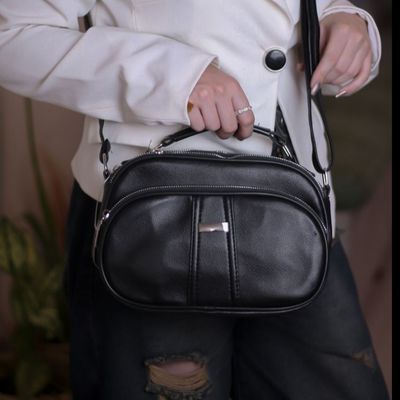 کیف دوشی و دستی زنانه چرم صنعتی شرانگ ریز کد 1787 | کیف شیک و کاربردی زنانه