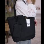 کیف دوشی زارا کد 1243 مشکی ریپس | دانشجویی جادار با کیف جیبی جدا