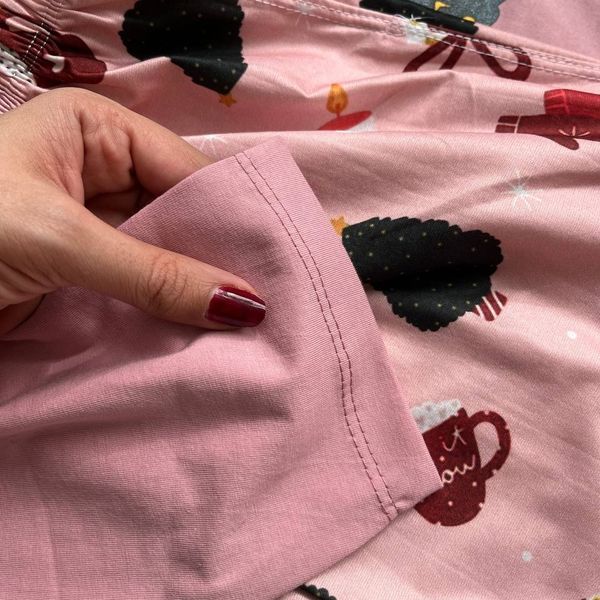 ست راحتی بلوز و شلوار کریسمسی