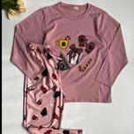 ست راحتی بلوز و شلوار کریسمسی