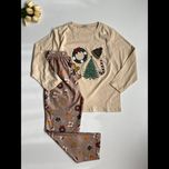 ست راحتی بلوز و شلوار کریسمسی