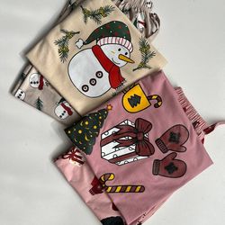 ست راحتی بلوز و شلوار کریسمسی