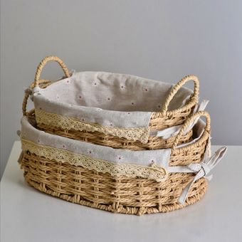 سبد بیضی دسته دار